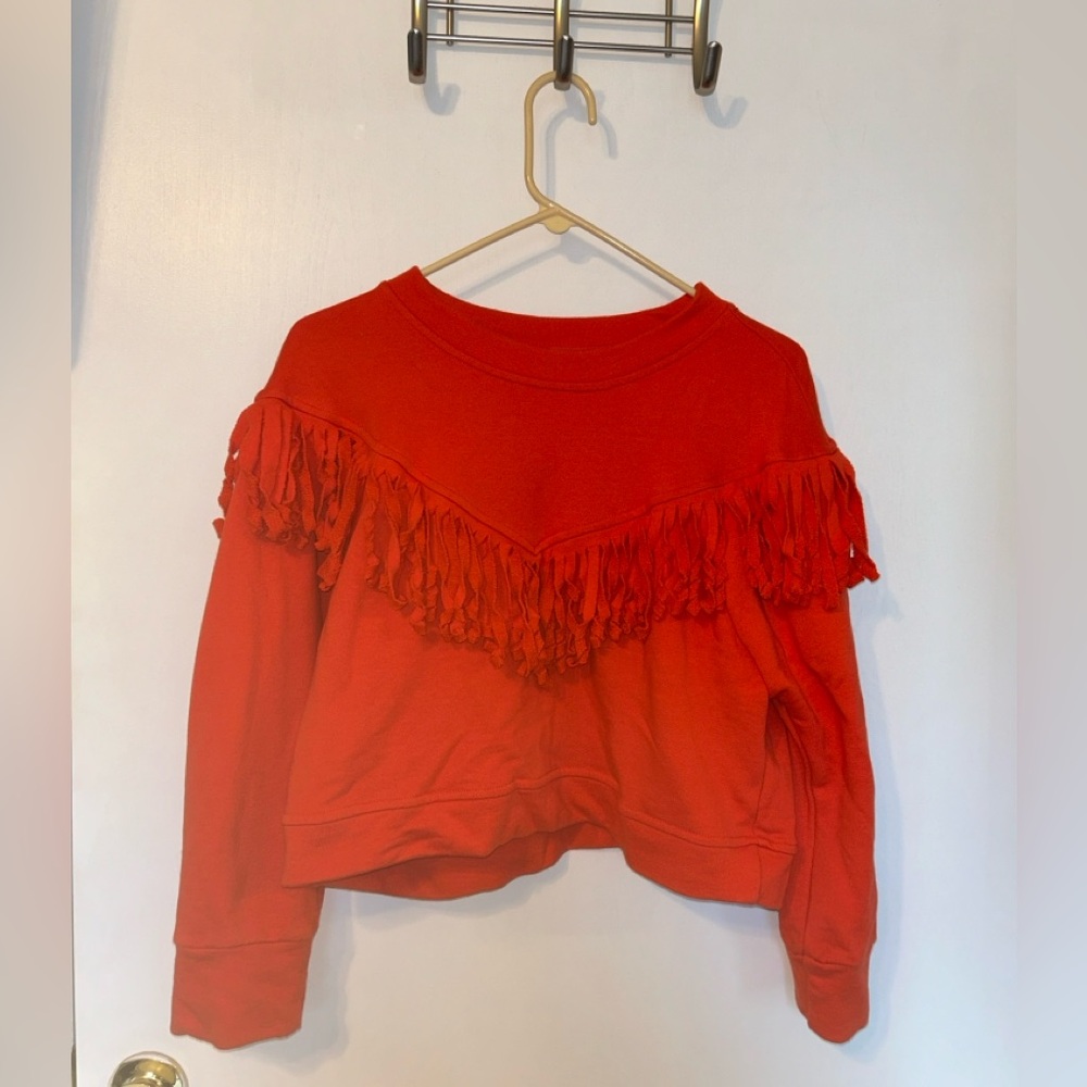 Cropped Fringe Sweater/Sweatshirt
